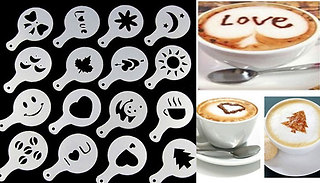 16-Piece Coffee Stencils