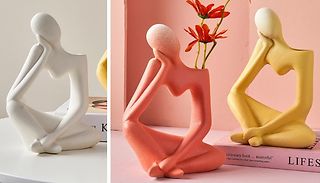 Sitting Ceramic Sculpture Vase - 3 Colours