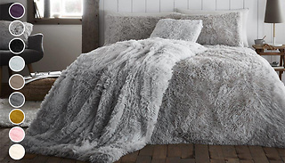 Hug 'n' Snug Throw or Duvet Sets - 9 Colours & 3 Sizes
