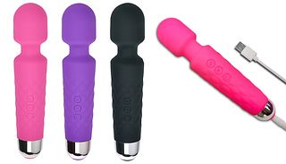 Portable & Rechargeable Vibrating Wand Massager - 3 Colours