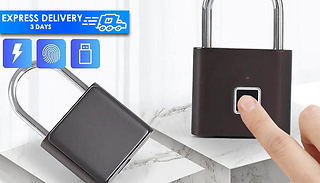 Smart Fingerprint USB Waterproof Metal Padlock
