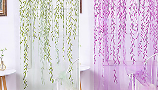 Hanging Willow Print Curtains - 2 Colours