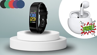 Smart Fitness Watch + FREE Pro 6 Wireless Earbuds! - Fitness Bundle