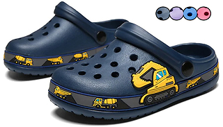 Kid's Colourful Clog Slippers - 4 Colours & 7 Sizes