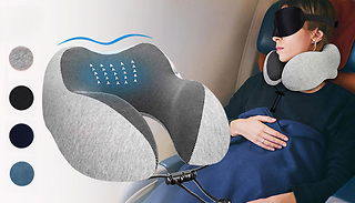 Soft Memory Foam Neck Travel Pillows - 4 Colours