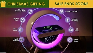 G Shaped Wireless Charger Speaker & Lamp - 2 Sizes