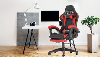 Ergonomic Gaming Chair with Footrest - 4 Colours