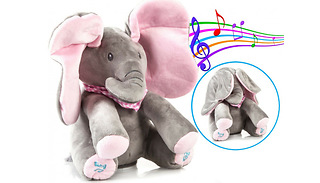 Peek-a-Boo Singing Elephant Plush Toy