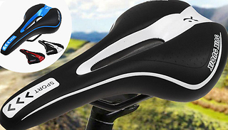 Cushioned Bicycle Saddle - 3 Colours
