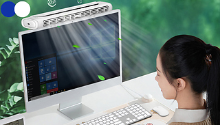 Clip-On Computer Monitor Bladeless Fan - 2 Colours