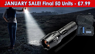 NiteSight 1km Military-Grade Flashlight - Optional Carry Case