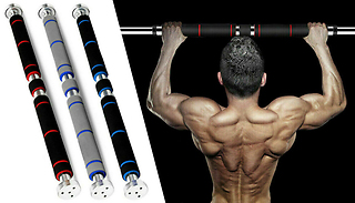 Foam Padded Telescopic Doorway Pull-Up Bar - 3 Colours