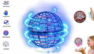 Kids 360° Flying Ball Toy with Magic Wand Option - 3 Colours!