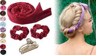 Heatless Hair Curling Ribbon Set - 10 Designs