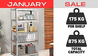 Modular XL 5-Tier Heavy Duty Shelving Unit