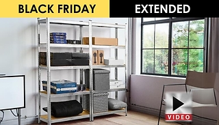 5-Tier Heavy Duty XL Fortified Metal Shelving Units - 1 or 2