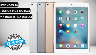 Apple iPad Air 2 9.7-Inch Wi-Fi 16/64GB - 3 Colours & Optional Case
