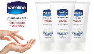 3 or 6 Vaseline Anti-Bacterial Intensive Care Hand Cream 75ml