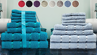 8-Piece Egyptian Cotton Towel Set - 9 Colours