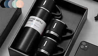 500ml or 750ml Stainless Steel Thermal Bottle Set - 5 Colours
