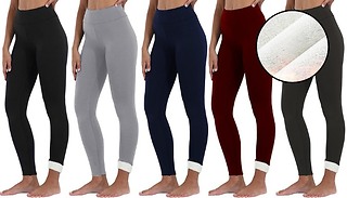 Winter Fleece Lined Leggings - 5 Colours & 5 Sizes