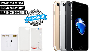 Apple iPhone 7 32GB Unlocked - 3 Colours & Optional Accessories