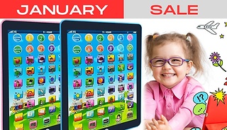 Kid's Electronic Interactive Learning Pad - 2 Colours