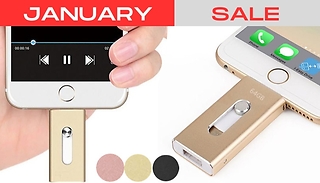 iPhone Compatible Flash Drive in 3 Colours - 8GB, 32GB or 64GB