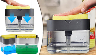 2-in-1 Soap Dispensing Sponge Holder - 2 Colours