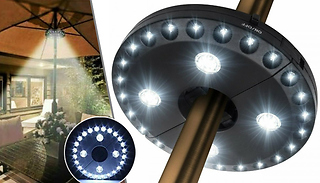 28-LED Garden Umbrella Lights - 2 Colours