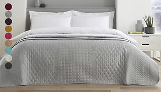 Pin-Sonic Double Bedspread Throw - 9 Colours