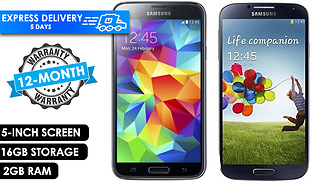 Samsung Galaxy S4 or S5 5-Inch 16GB 2GB RAM Black