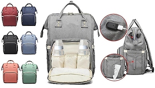 Multi-Functional USB charging Baby Changing Bag - Free Accessories!