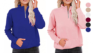 Women's Comfortable Long Sleeve Jumper - 6 Colours & 8 Sizes