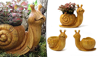 Resin Snail Planter Flower Pot