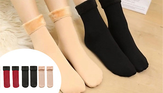 3 Pairs of Super Soft Thermal Socks - 3 Colours