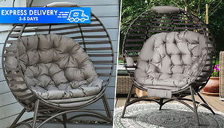 Soft Cushion Steel Frame Garden Egg Chair