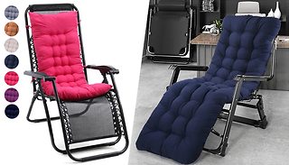Cushion Pad for Sun Lounger Chair - 6 Colours & 2 Sizes