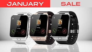 9-in-1 Touch Smartwatch with Heart Monitor & HD Cam - 4 Colours