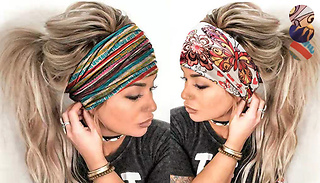 1,2 or 3 Print Sports Yoga Wide Headband - 3 Designs
