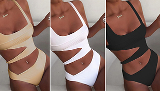 Cut-Out Swimsuit - 3 Colours & 3 Sizes