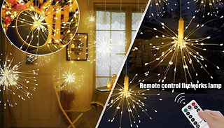 Remote Control Starburst String Lights - Warm or White Light