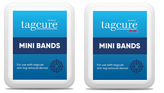 10 or 20 Tagcure Skin Tag Removal Top-Up Mini Bands - Original or Plus