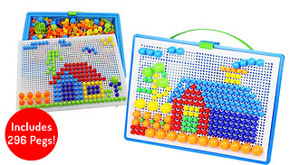Kids' Peg Board With 296 Pegs