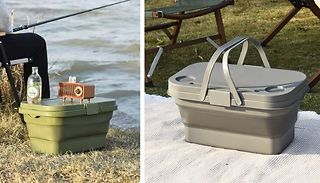Foldable Picnic Basket with Lid - 5 Designs