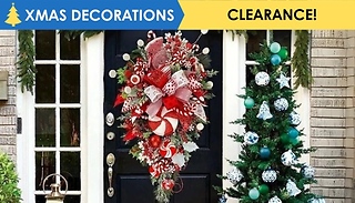 Peppermint Swirl Christmas Door Hanging