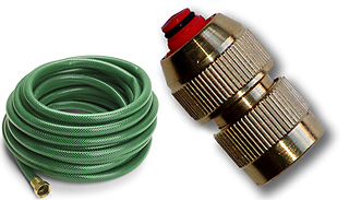 Garden Hose Quick Connector 1/2-Inch With Automatic Shut Off