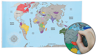 Scratch-Off World Map Poster
