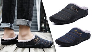 Faux Fur Slippers With Waterproof Sole - 2 Colours & 9 Sizes