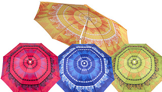 1.9M Wide Garden Parasol - 4 Colours